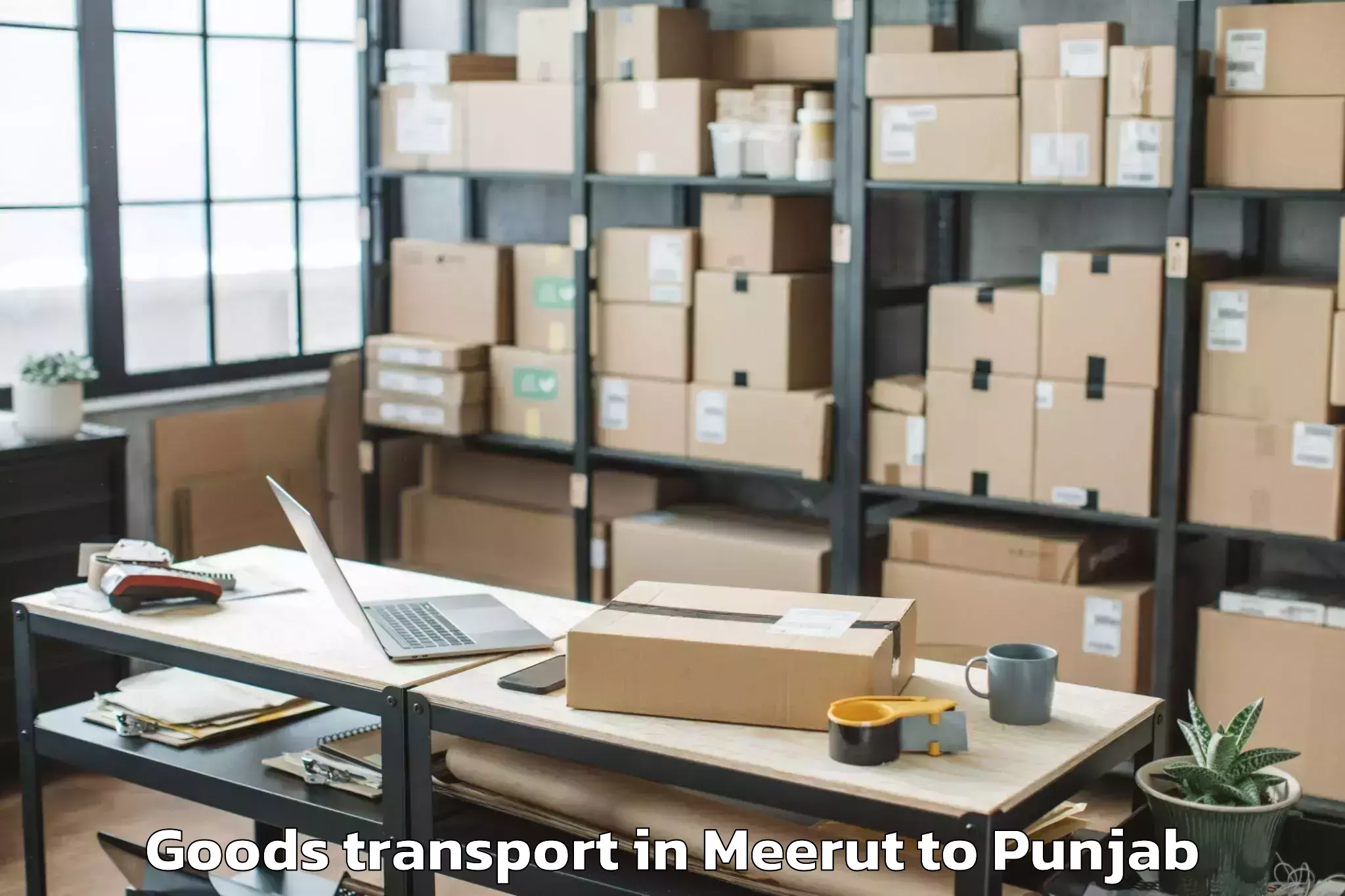 Book Meerut to Khamanon Goods Transport Online